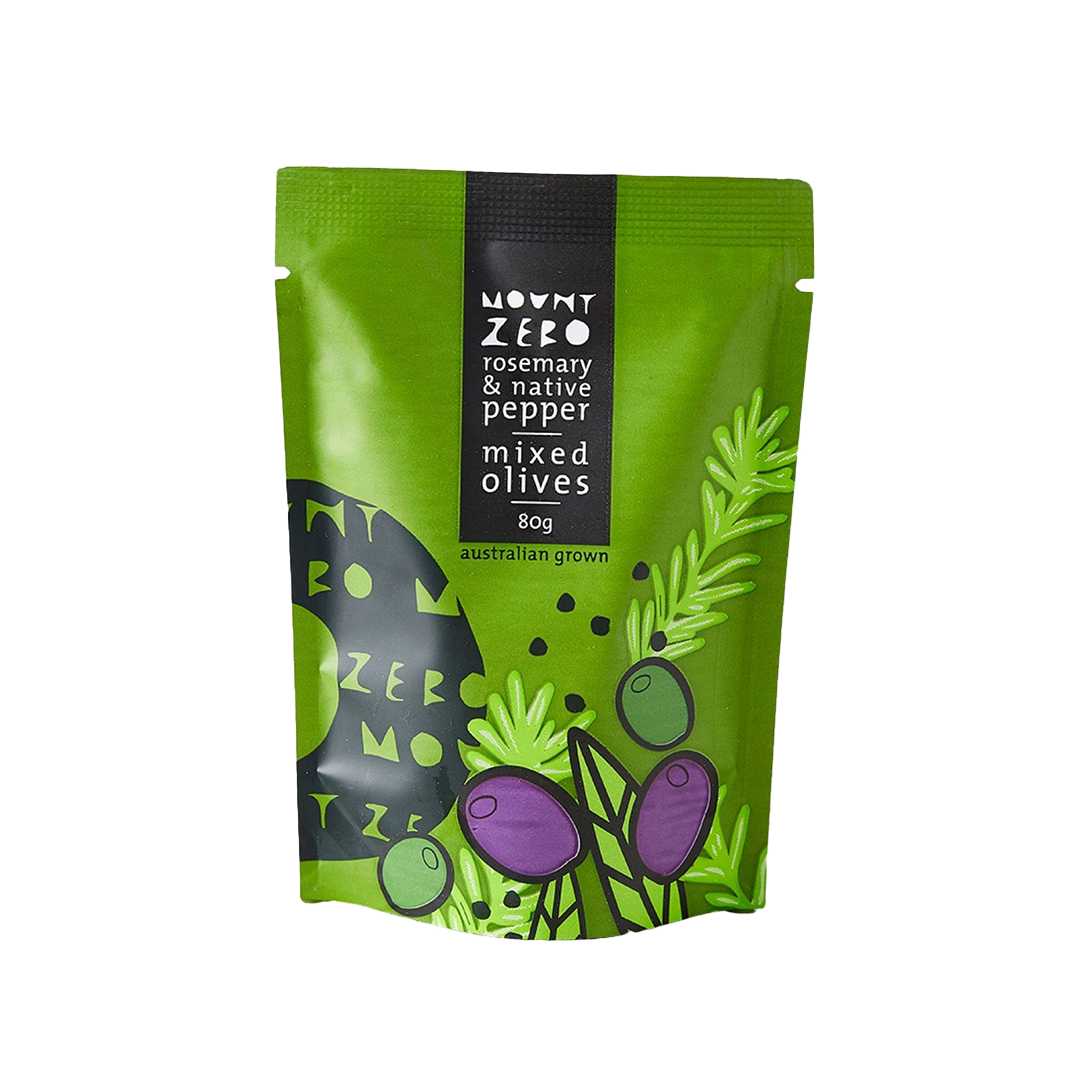 Rosemary & Native Pepper Mixed Olives 80g