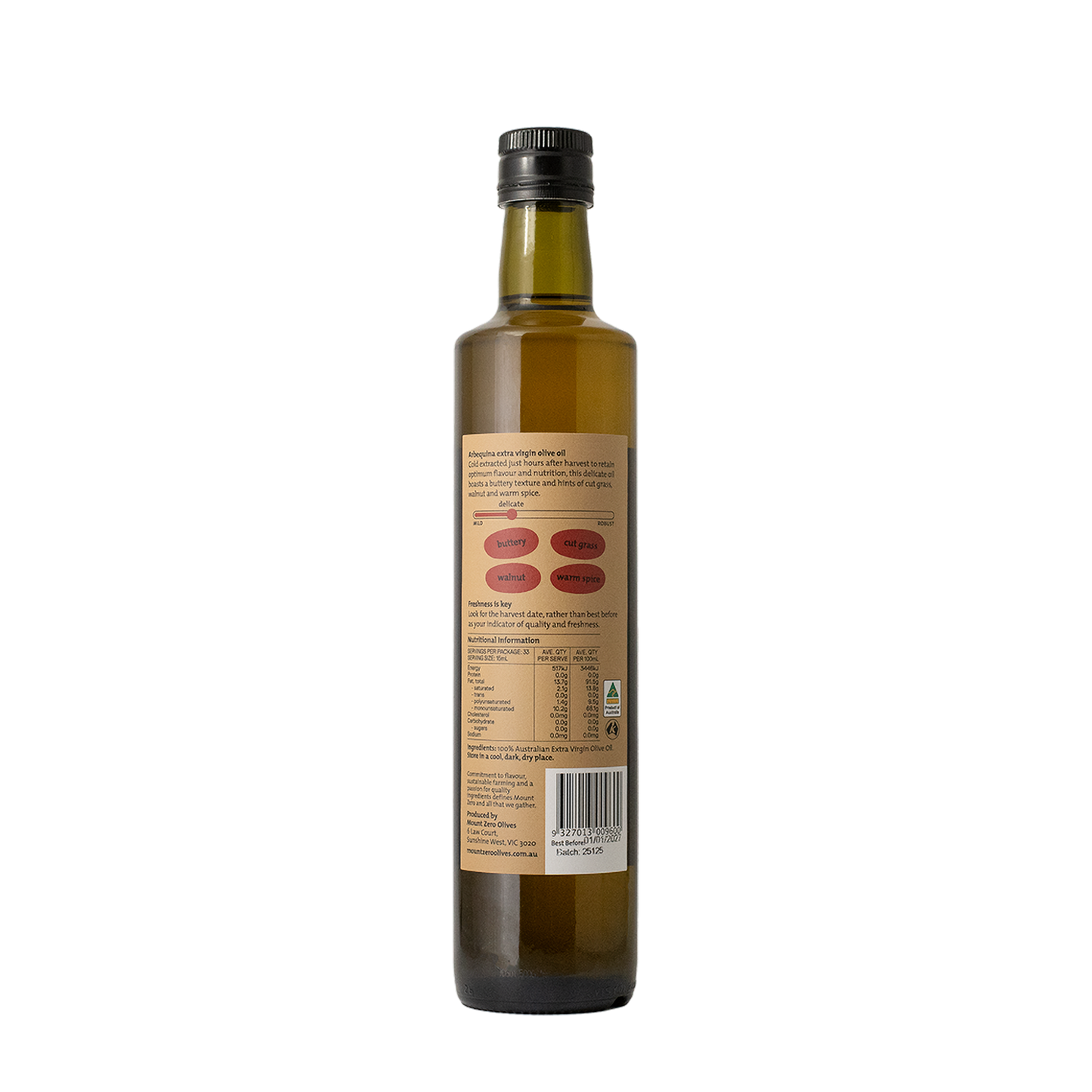 Arbequina Extra Virgin Olive Oil (Delicate) 500ml