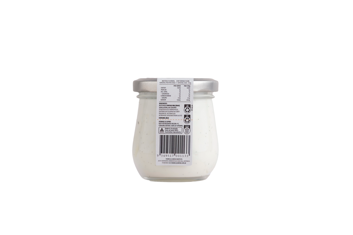Mini VANILLA Buffalo Pot Set Yogurt 100g