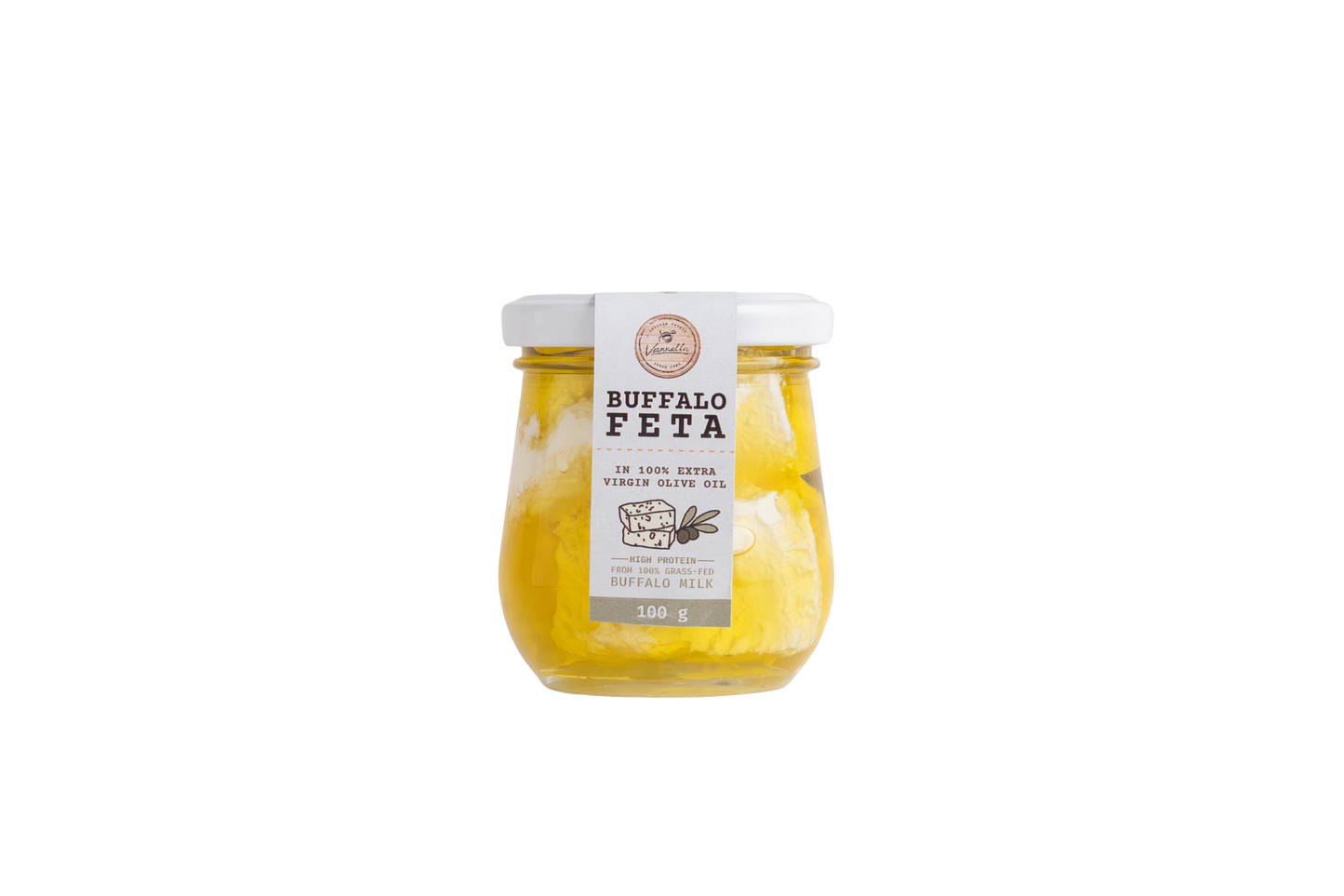 Mini EVOO Buffalo Feta 100g