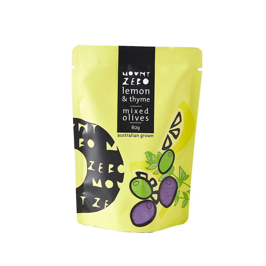 Lemon & Thyme Marinated Mixed Olives 80g
