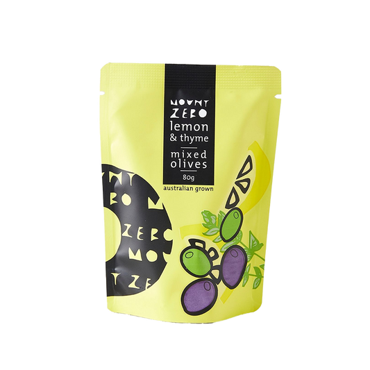 Lemon & Thyme Marinated Mixed Olives 80g