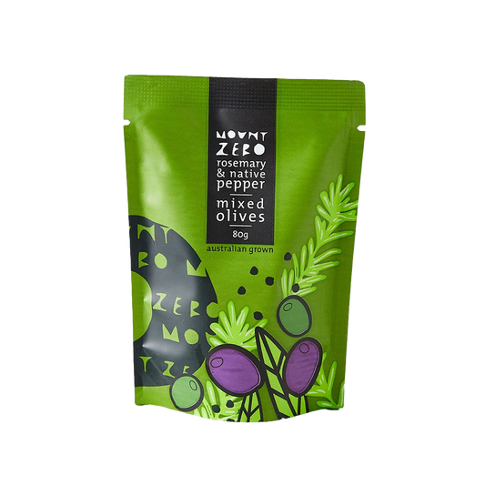 Rosemary & Native Pepper Mixed Olives 80g