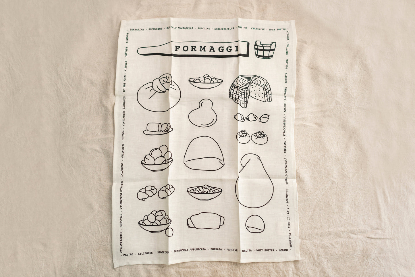 Formaggi Tea Towel